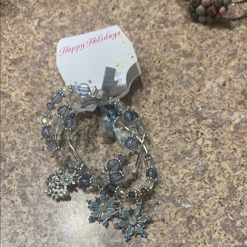 Kohl's Blue and Silver Intricate Bracelet